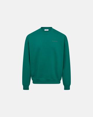 Sweatshirt crewneck "drake" | 100% bomull | Grön med ryggtryck -Resteröds Sweatshirt crewneck "drake" | 100% bomull | Grön med ryggtryck -Resteröds