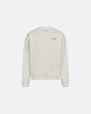 Sweatshirt crewneck "drake" | 100% bomull | Off white med tryck -Resteröds Sweatshirt crewneck "drake" | 100% bomull | Off white med tryck -Resteröds