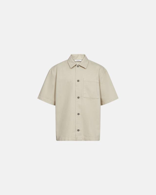 Kortärmad skjorta "Noah", 100% bomull, Off-white