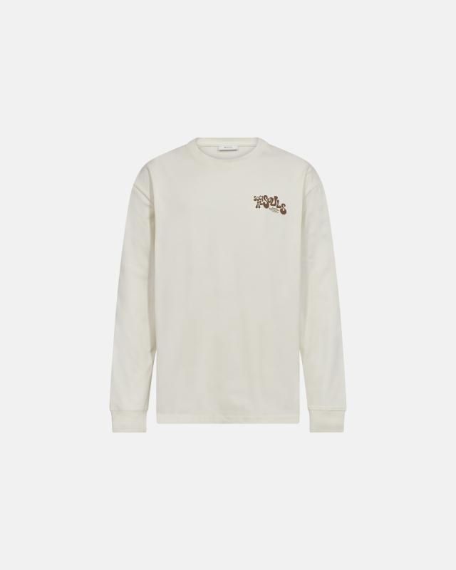 Långärmad t-shirt | 100% bomull | Off white -Resteröds