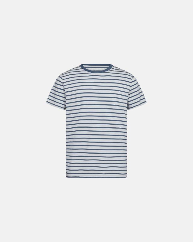 T-shirt "o-ringad", Bambuviskos, Blårandig