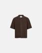 Kortärmad skjorta "george" | Bomull | Brun - Resteröds