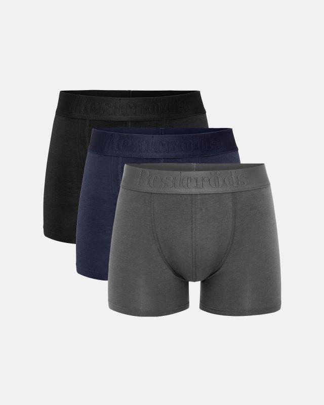 Kalsonger "Gunnar" 3-pack, Bambuviskos, Flerfärgad