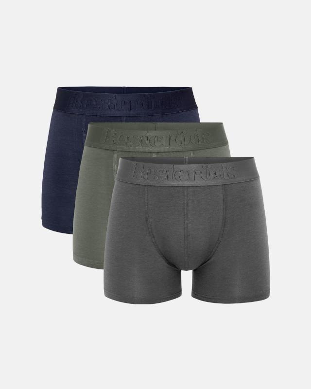 Kalsonger "Gunnar" 3-pack | Bambuviskos | Flerfärgad -Resteröds