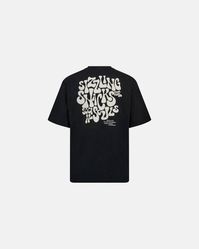 T-shirt med tryck "Tas" | 100% bomull | Svart -Resteröds