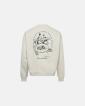Sweatshirt crewneck "Drake" | 100% bomull | Off-white med ryggtryck -Resteröds