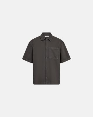 Kortärmad skjorta "Noah" | 100% bomull | Grå -Resteröds Kortärmad skjorta "Noah" | 100% bomull | Grå -Resteröds