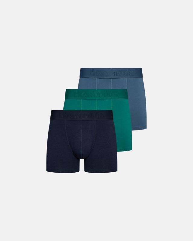 Kalsonger "Gunnar" 3-pack | Bambuviskos | Blå/Grön/Ljusblå -Resteröds