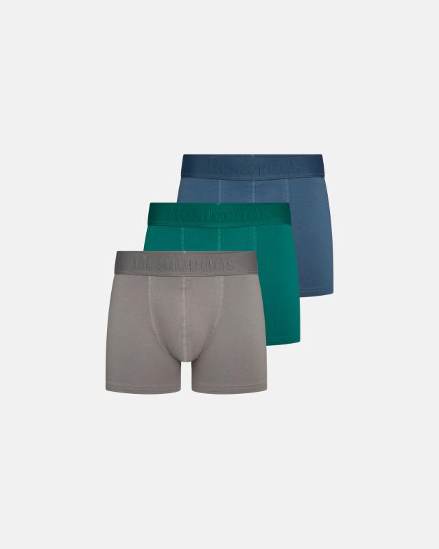 Kalsonger "Gunnar" 3-pack | Bambuviskos | Grå/Grön/Blå -Resteröds
