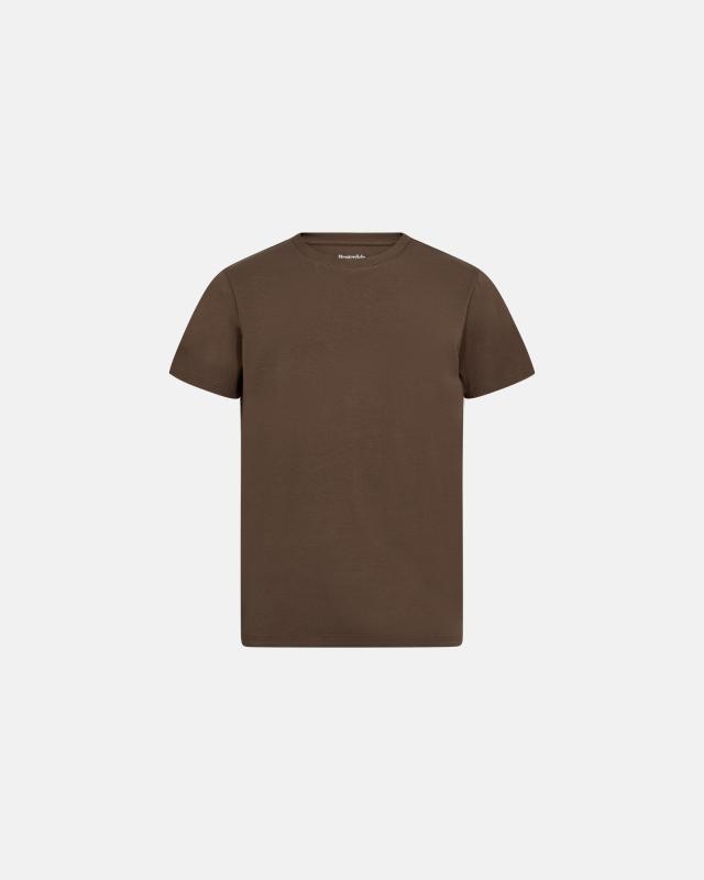 T-shirt "o-neck" | Bambuviskos | Brun -Resteröds