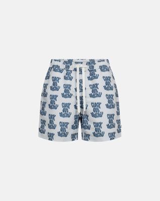 Badshorts "Willy", 100% polyester, Blå med mönster Badshorts "Willy", 100% polyester, Blå med mönster