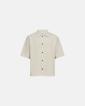 Kortärmad skjorta "George" | Bomull | Off-white - Resteröds