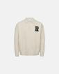 Långärmad polo "Eddy" | Bomull | Off-white - Resteröds