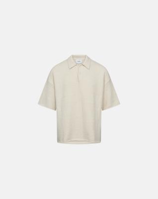 Polo t-shirt "Jim" | Bomull | Off-white -Resteröds Polo t-shirt "Jim" | Bomull | Off-white -Resteröds