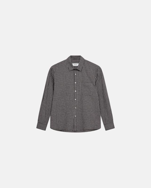 Skjorta 'kai' | Bomull | Mörkgrå -Resteröds