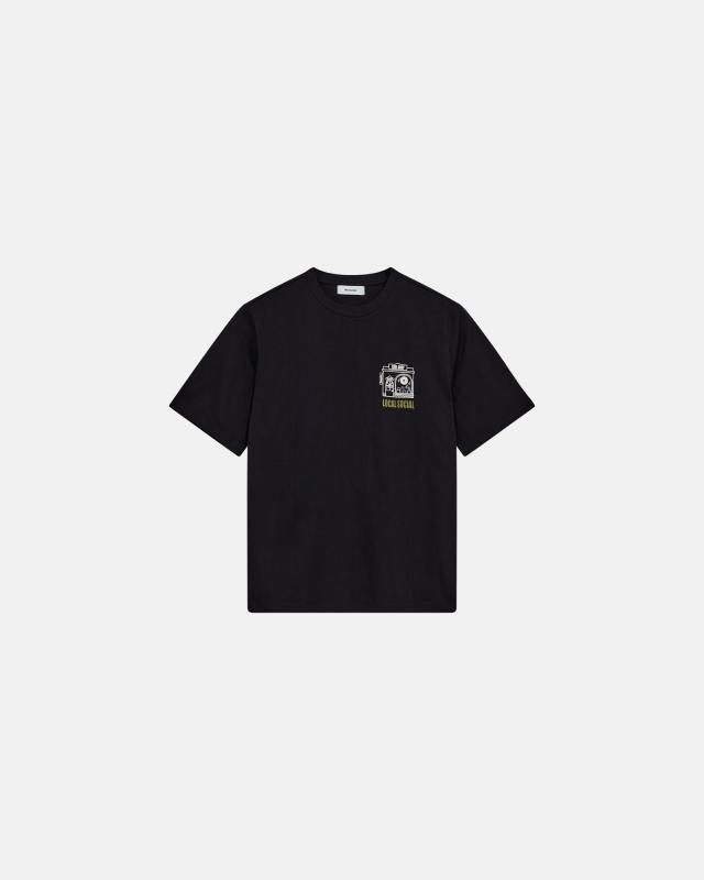 T-shirt med tryck 'tas' | 100% bomull | Svart -Resteröds