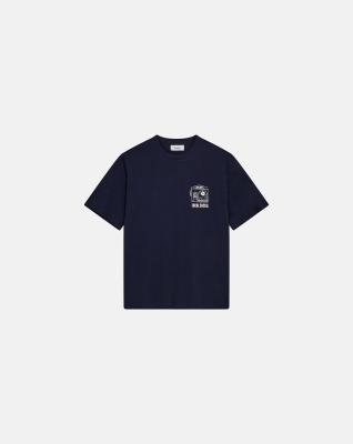 T-shirt med print 'tas' | 100% bomull | Navy -Resteröds T-shirt med print 'tas' | 100% bomull | Navy -Resteröds