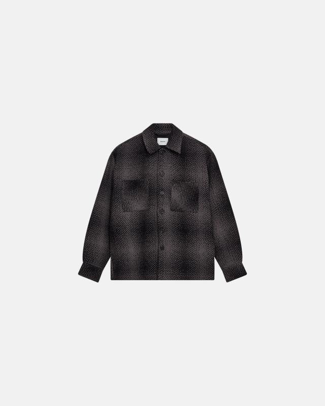 Twill-overskjorta 'nolan' | 100% bomull | Mörkgrå -Resteröds