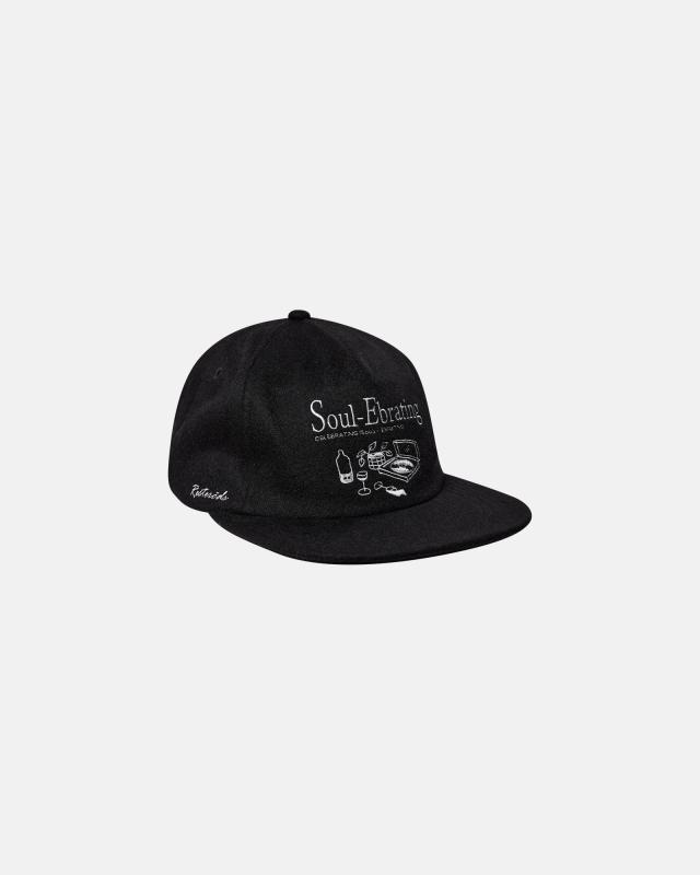 Baseballkeps | 100% ull | Svart -Resteröds