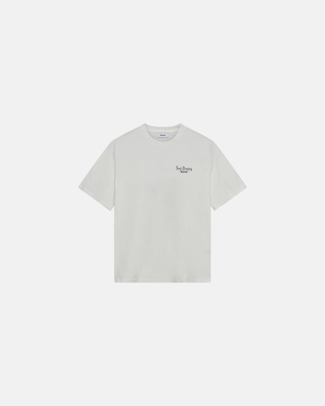 T-shirt med tryck 'tas' | 100% bomull | Vit -Resteröds