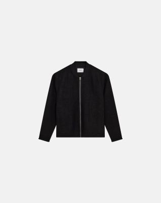 Jacka i kokt ull 'luke' | Polyester | Svart -Resteröds Jacka i kokt ull 'luke' | Polyester | Svart -Resteröds