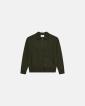 Cardigan m. zip 'floyd' | Ull | Grön - Resteröds