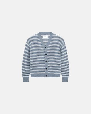 Kofta med knappar 'victor' | Mohair | Blå -Resteröds Kofta med knappar 'victor' | Mohair | Blå -Resteröds