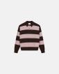 Långärmad polo 'jacob' | Ull | Rosa/brun - Resteröds