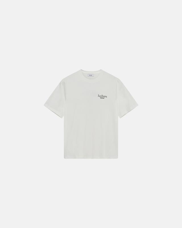 T-shirt med tryck 'tas' | 100% bomull | Vit -Resteröds
