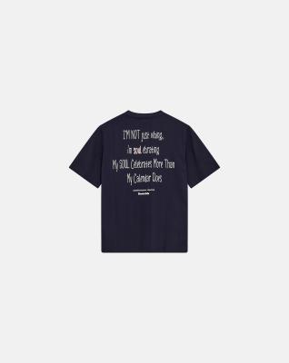 T-shirt med print 'tas' | 100% bomull | Navy -Resteröds T-shirt med print 'tas' | 100% bomull | Navy -Resteröds