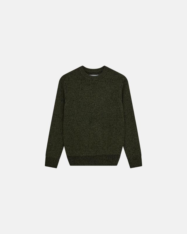 Pullover 'jameson' | Ull | Grön -Resteröds