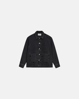 Denim overshirt 'nathan' | 100% bomull | Svart -Resteröds Denim overshirt 'nathan' | 100% bomull | Svart -Resteröds