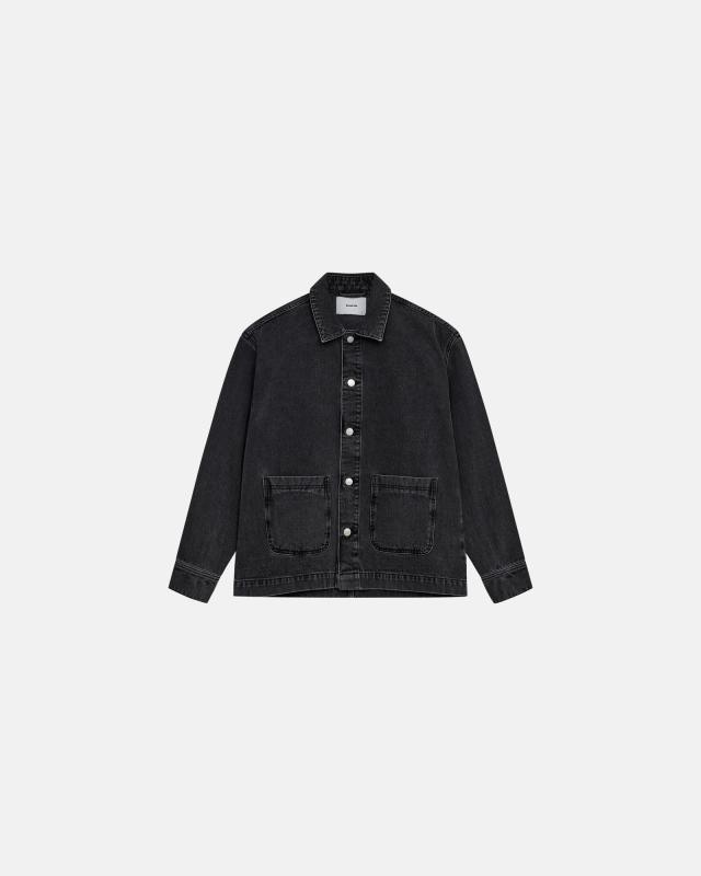 Denim overshirt 'nathan' | 100% bomull | Svart -Resteröds