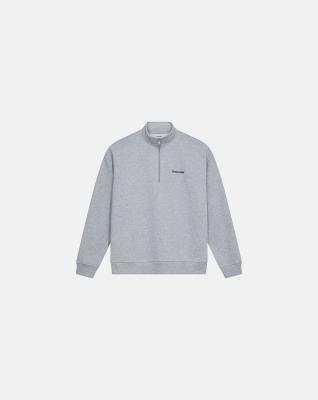 Sweatshirt med halfzip 'zack' | 100% bomull | Ljusgrå -Resteröds Sweatshirt med halfzip 'zack' | 100% bomull | Ljusgrå -Resteröds