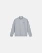 Sweatshirt med halfzip 'zack' | 100% bomull | Ljusgrå - Resteröds