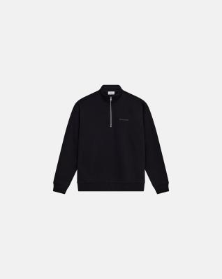 Sweatshirt med halvdragkedja 'Zack' | 100% bomull | Svart -Resteröds Sweatshirt med halvdragkedja 'Zack' | 100% bomull | Svart -Resteröds
