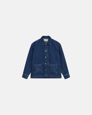 Denim overshirt 'nathan' | 100% bomull | Blå -Resteröds Denim overshirt 'nathan' | 100% bomull | Blå -Resteröds