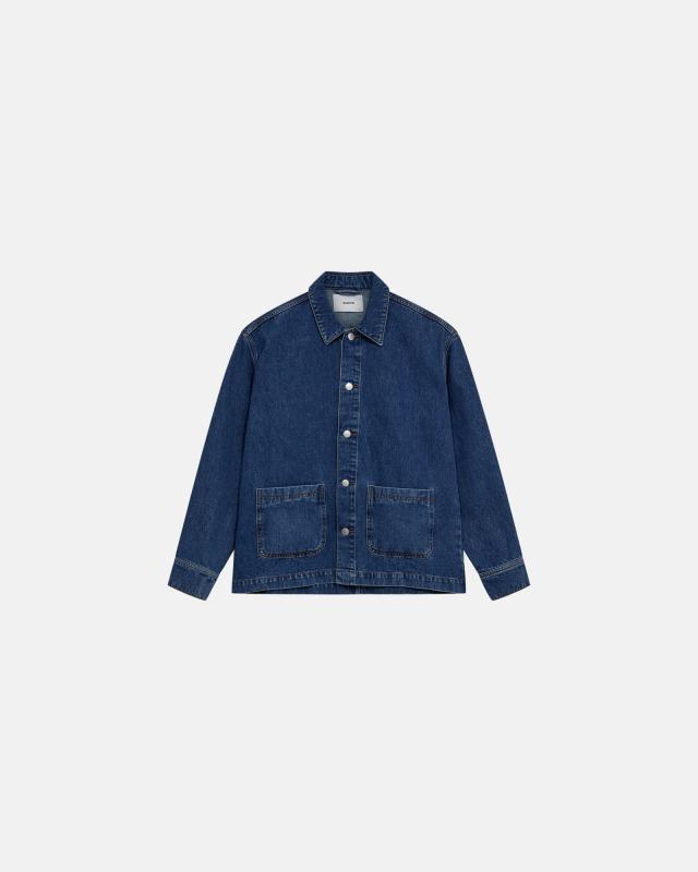 Denim overshirt 'nathan' | 100% bomull | Blå -Resteröds