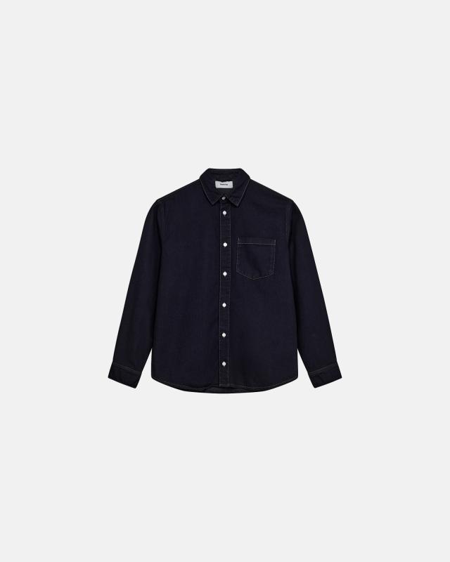 Denimskjorta 'jace' | 100% bomull | Navy -Resteröds