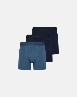 Kalsonger Long leg 'kalle' 3-pack, Bambuviskos, Blå/navy Kalsonger Long leg 'kalle' 3-pack, Bambuviskos, Blå/navy