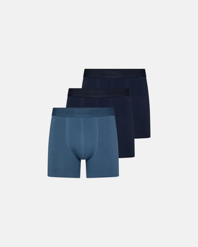 Kalsonger Long leg 'kalle' 3-pack, Bambuviskos, Blå/navy