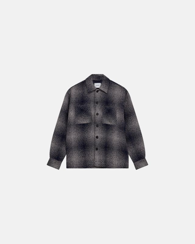 Twill-overskjorta 'nolan', 100% bomull, Navy